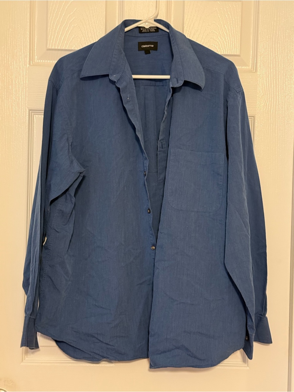 Claiborne Men's Denim-Style Blue Shirt Jacket